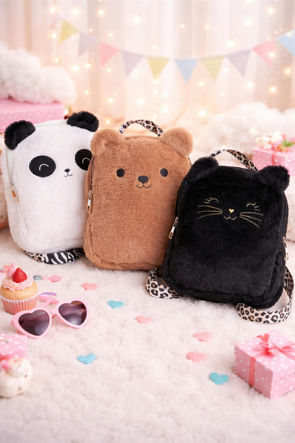 Sac enfant personnalisé Ourson, Panda ou Chat
