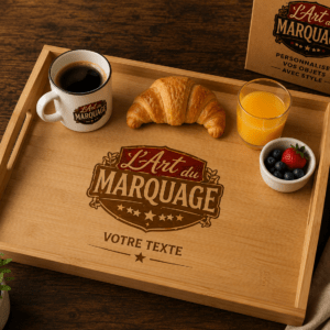 Plateau petit-déjeuner personnalisé