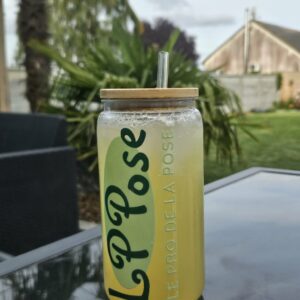 Gobelet avec paille personnalisé